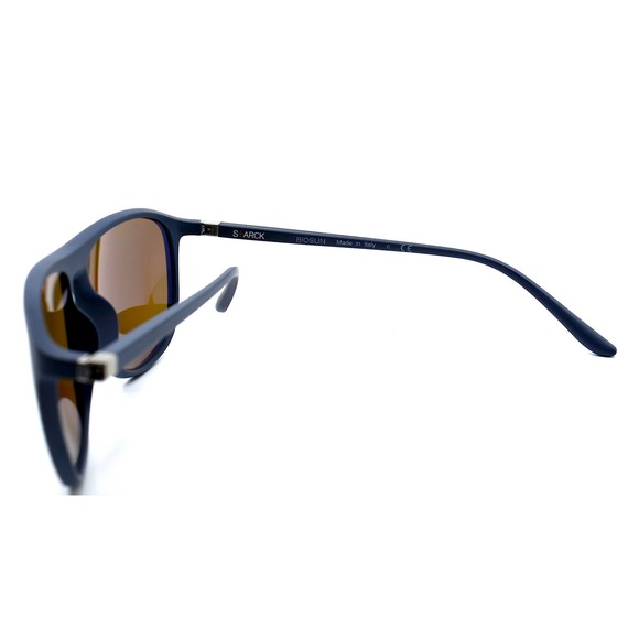 NEW STARCK BIOSUN SH5010 BLUE BROWN POLARIZED AUTHENTIC SUNGLASSES - Picture 8 of 11